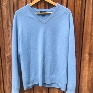 Brooks Brothers “346” Cashmere V-Neck Sweater